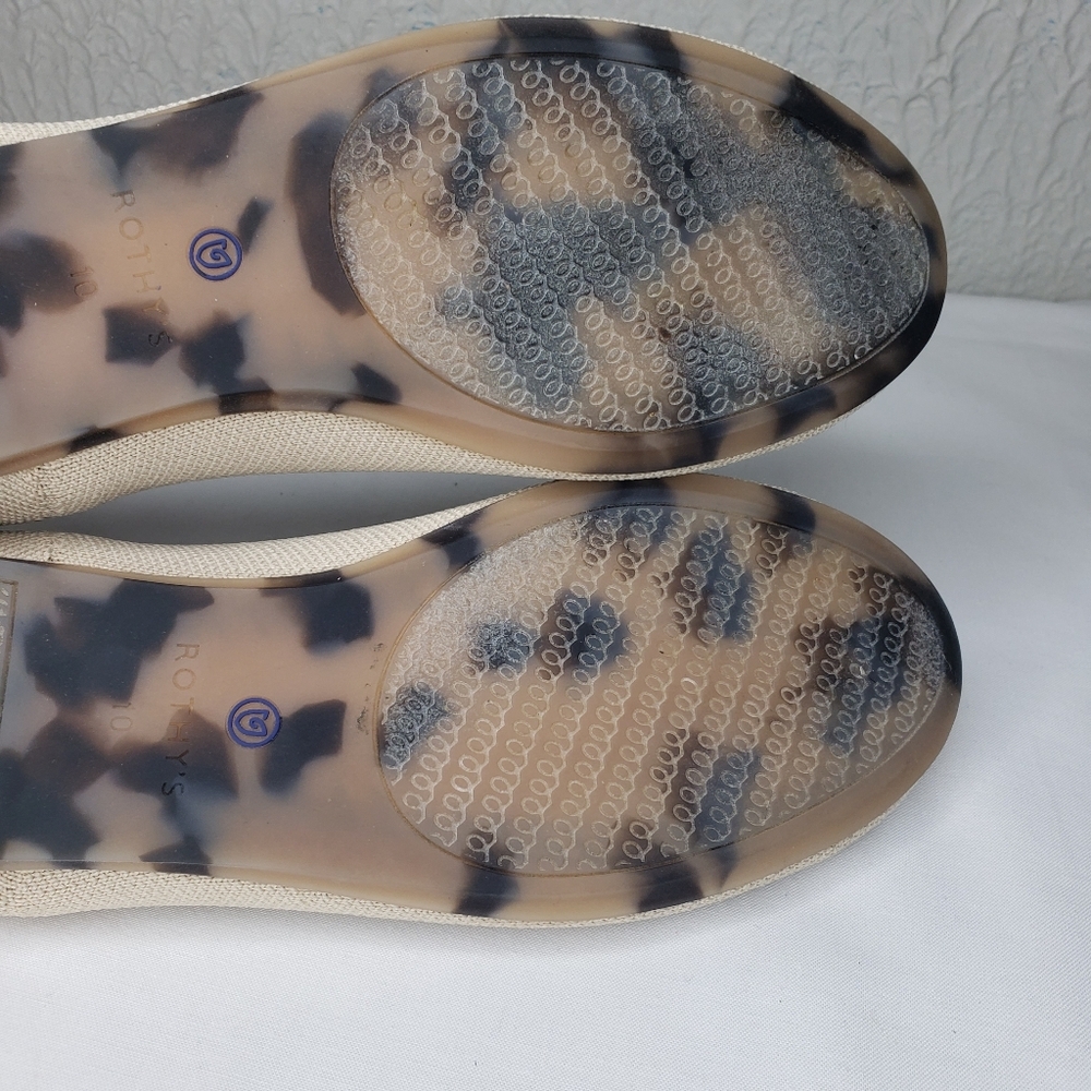 Rothy’s Retired Ecru Round Toe Flats Ballet Shoes Womens Size 10 US - Picture 13 of 15